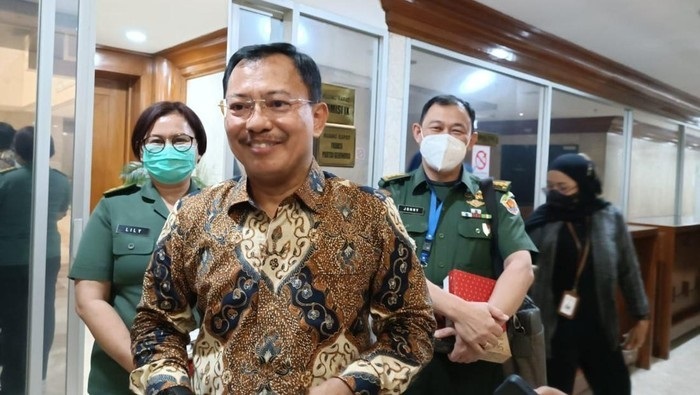 Mantan Menteri Kesehatan, dr Terawan Agus Putranto usai rapat dengan Komisi IX DPR RI.