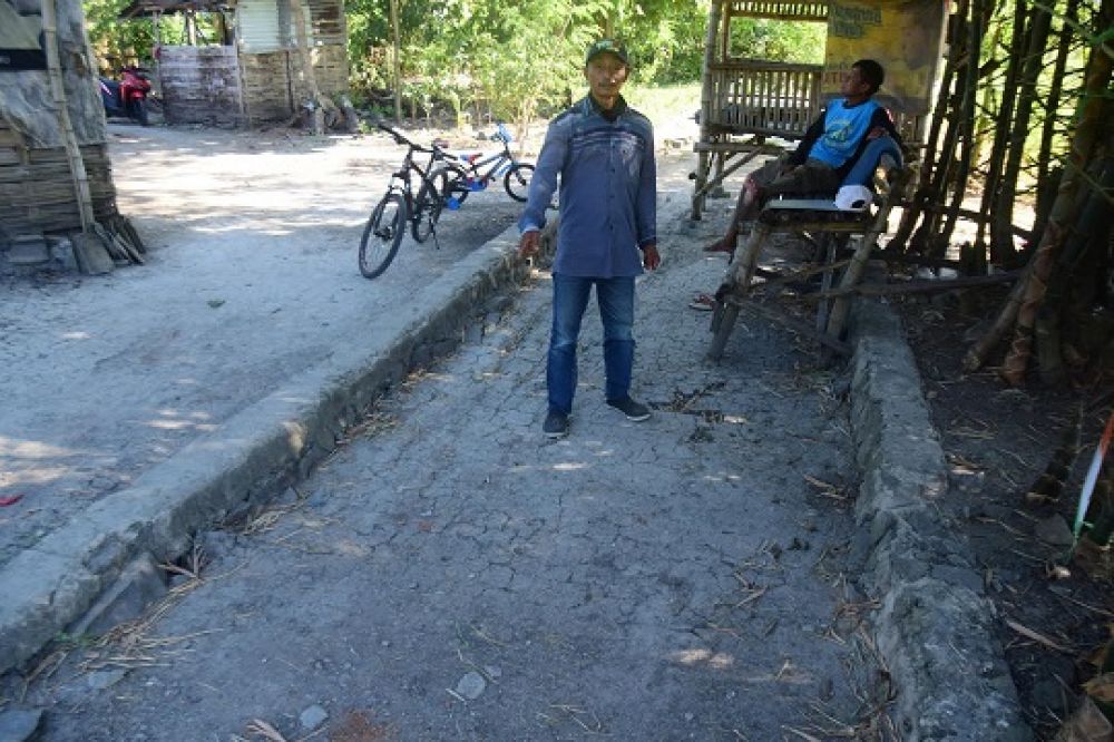 Proyek yang tak sesuai spek dan anggarannya diduga tumpeng tindih. Sp/Tim Surabaya Pagi