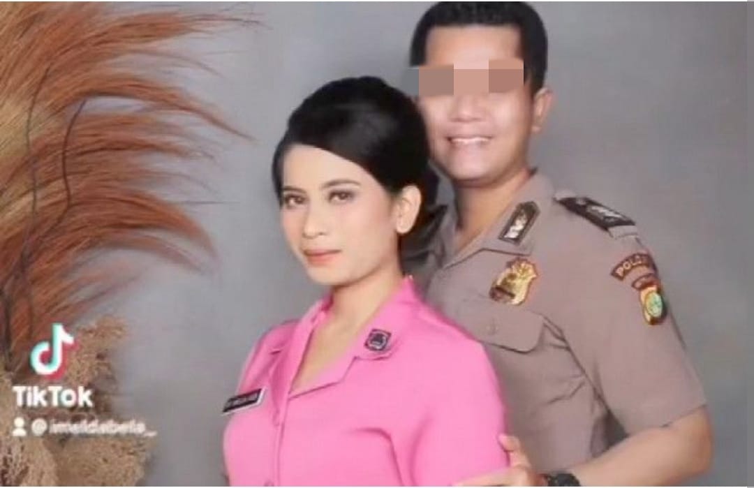 Bripka HK dan istri sahnya, IS.