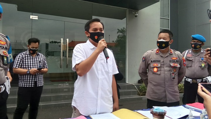 Polrestabes Surabaya memberikan klarisifikasi terkait pemberitaan hilangnya BB sabu 11 kg. SP/Mahbub Fikri