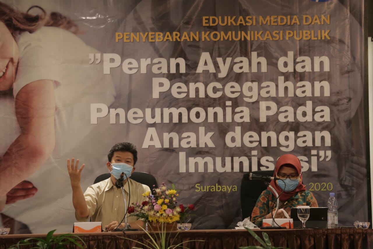 Sosialisasi dan edukasi pentingnya peran ayah dalam menjaga kesehatan keluarga dan imunisasi pada anak. SP/ Julian