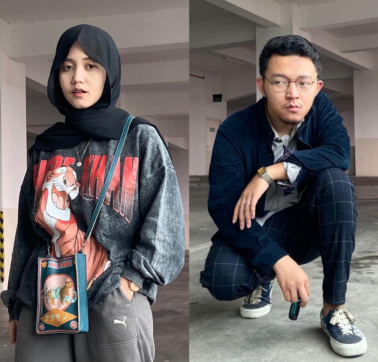 Nadya Luqyana (Content Creator Surabaya) dan van Ibrahim (Content Creator dan Mahasiswa Unair)