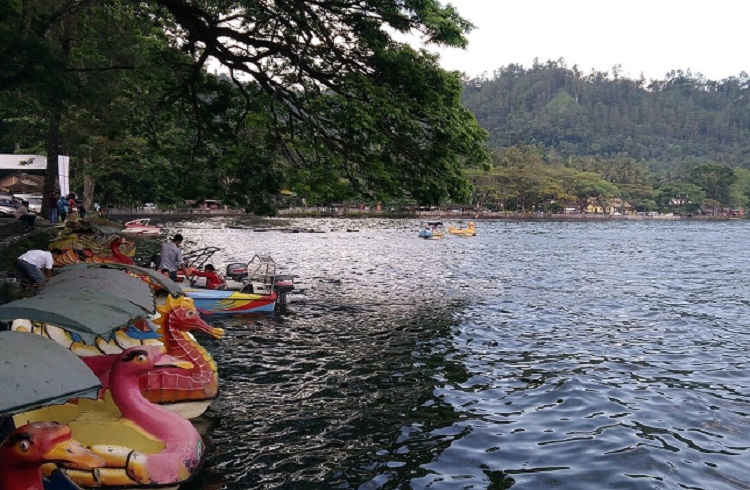 Telaga Wisata Ngebel sebagai potensi wisata unggulan di Kabupaten Ponorogo. SP/ PNG