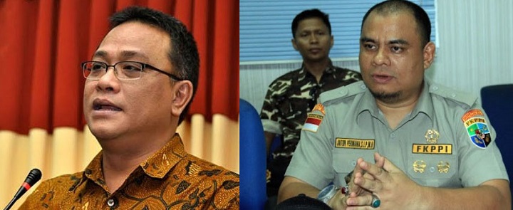 Jumhur Hidayat (kiri), Anton Permana (kanan)