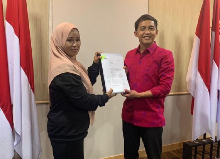 Komalawati dan Wakil Menteri ATR/BPN Raja Juli Antoni, Selasa (19/9/2023).