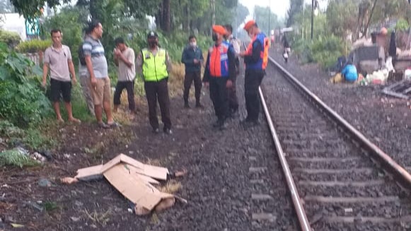 Kondisi korban sebelum dievakuasi petugas.