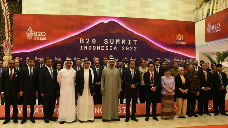 Acara B20 Summit Indonesia 2022.