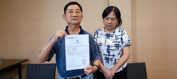 Roy yang didampingi istrinya Suwartiningsih saat ditemui, Sabtu (15/4/2023).