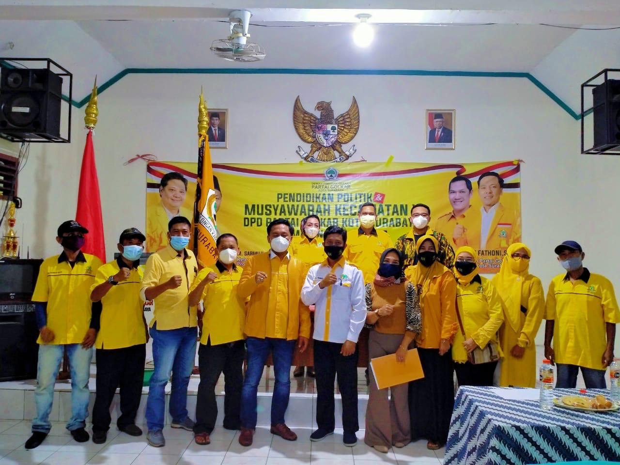 PD Partai Golkar Surabaya menggelar roadshow Musyawarah Kecamatan (Muscam) ke-X di sejumlah kecamatan pada Sabtu (20/3) dan Minggu (21/3).SP/ALQ