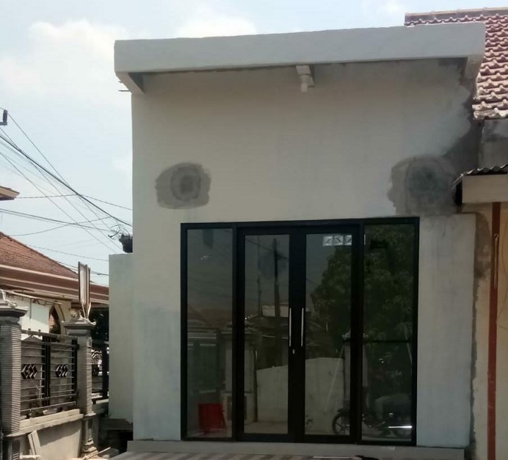Pembangunan gedung BUMDes Desa Popoh Kecamatan Wonoayu. Jumain Agus, S