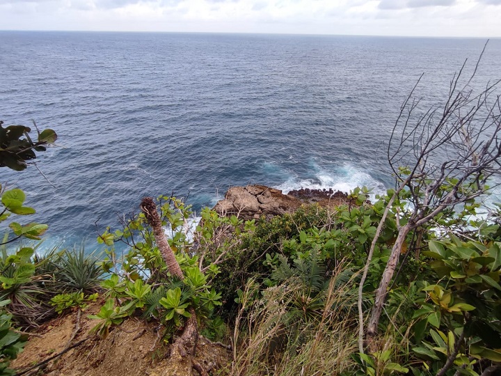 Lokasi korban terjatuh. SP/Hadi Lestariono