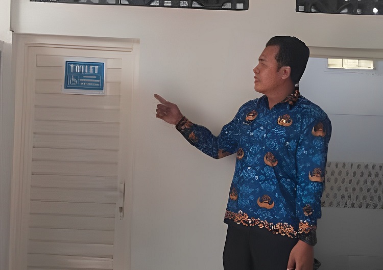 Implementasi sekolah ramah anak, fasilitas toilet disabilitas dan kreasi tari Candraning Sumur SMPN 3 Porong. SP/ Hikmah