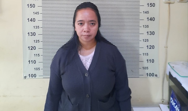 Salah satu pelaku saat diamankan. SP/Min