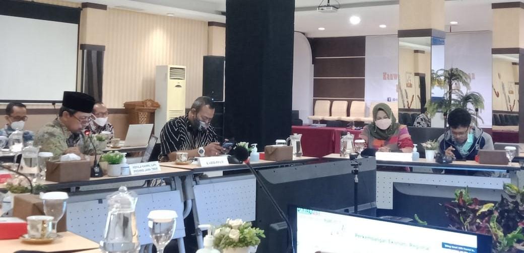 Kementerian Keuangan Provinsi Jawa Timur gelar Konferensi Pers bertempat di Aula Majapahit Hybrid, Jumat (19/8/2022). SP/Amin