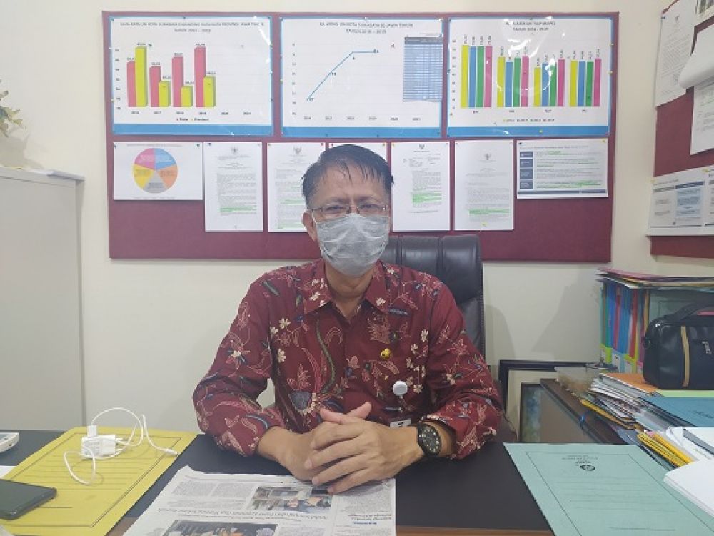 Sudarminto selaku Kepala Bidang Sekolah Menengah Dinas Pendidikan Kota Surabaya. SP/BYT