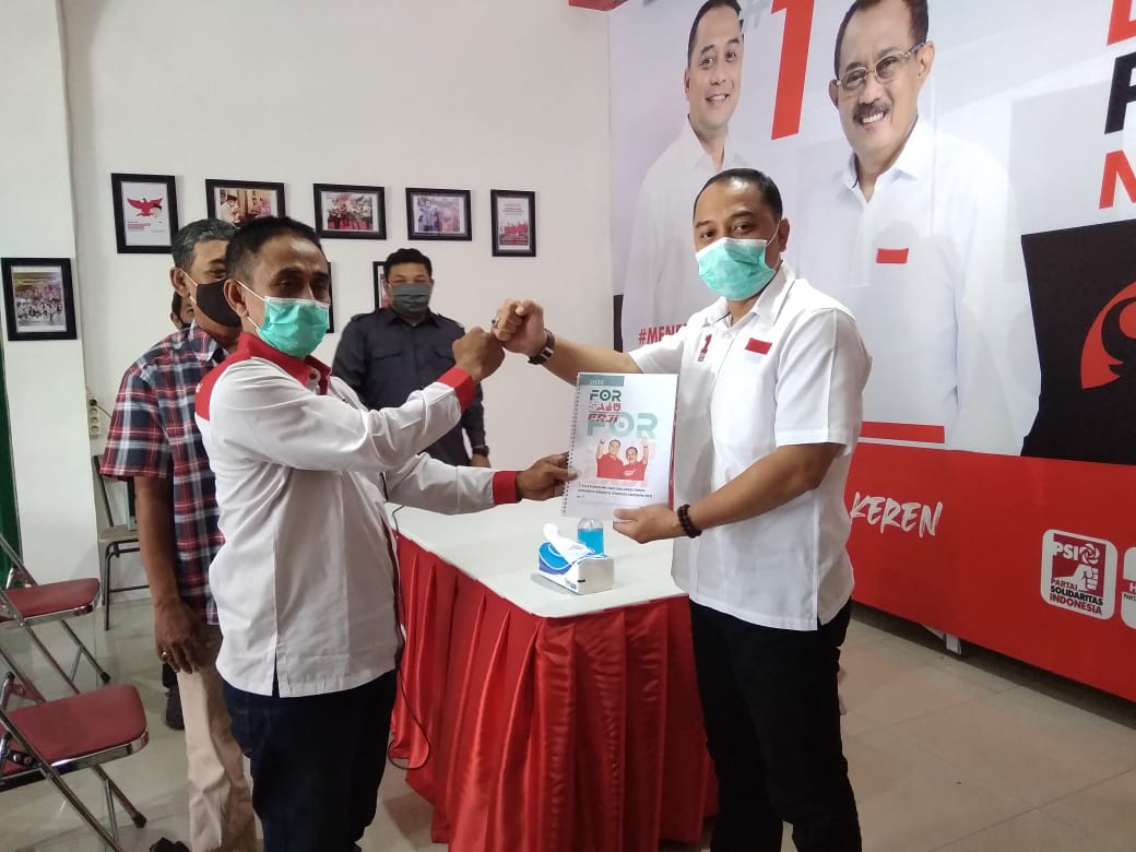 Forsatu percaya Eri Cahyadi bersama Armuji memimpin Kota Surabaya seperti Tri Rismaharini .SP/Byta Indrawati.