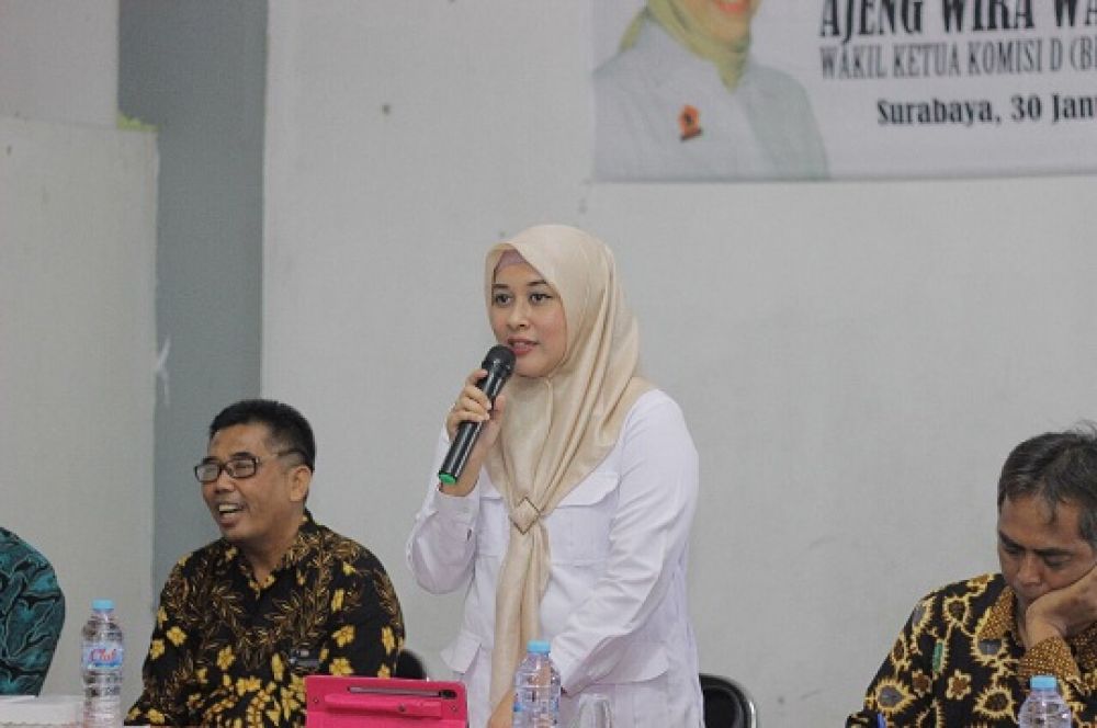 Wakil Ketua Komisi D DPRD Surabaya, Ajeng Wira Wati. SP/ALQ