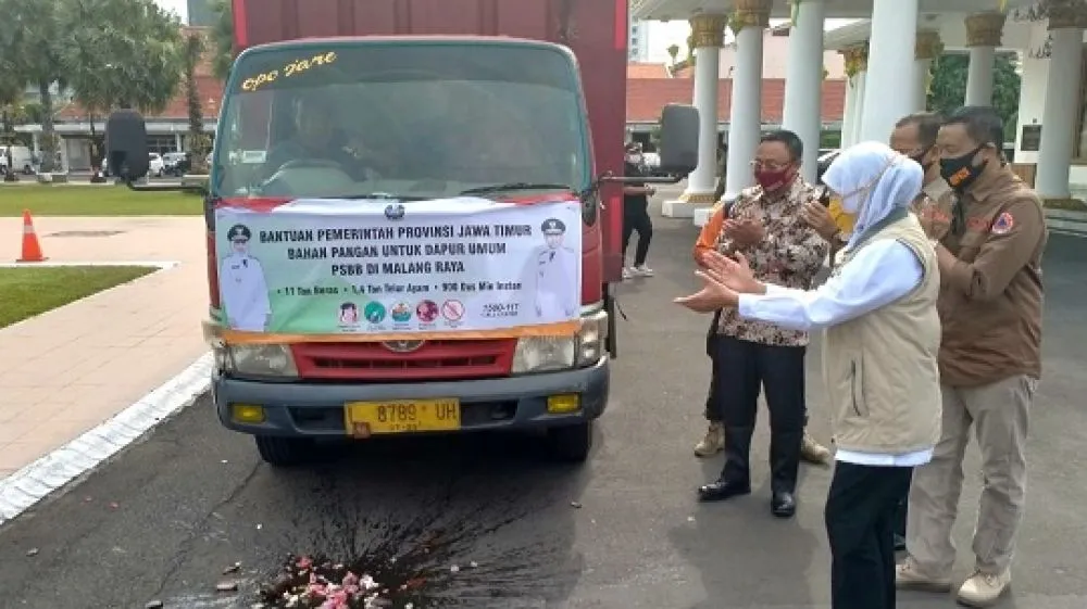 Persiapan PSBB Malang Raya, Pemprov Salurkan Bantuan