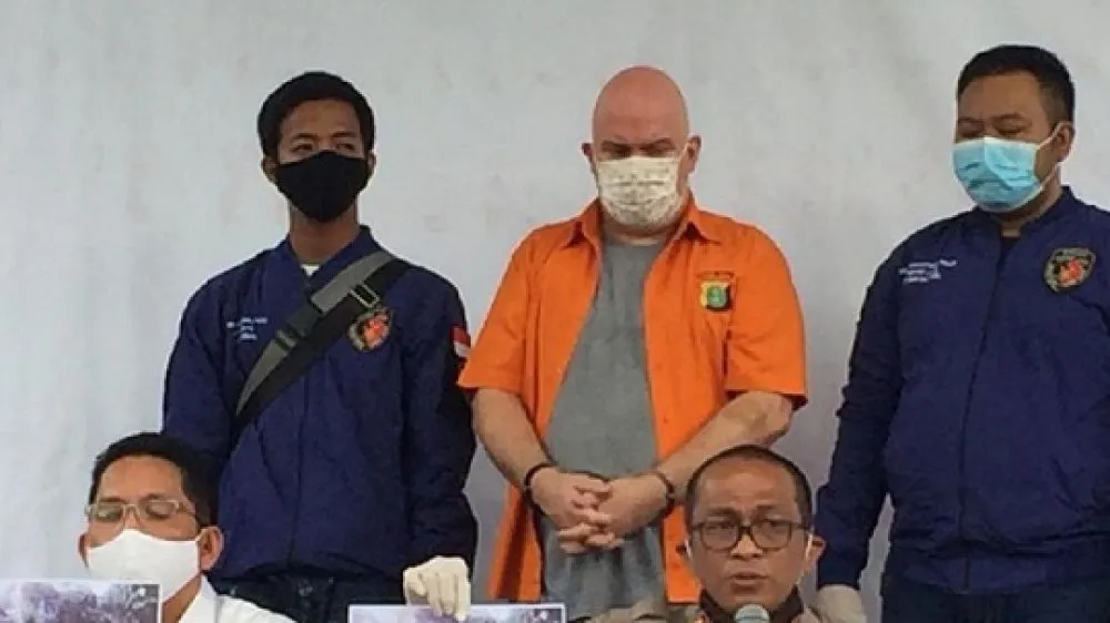 Polisi merilis penangkapan Russ Medlin, Selasa (16/6/2020).