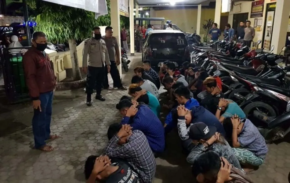 Resahkan Warga, Puluhan Remaja Diduga Balap Liar Diamankan