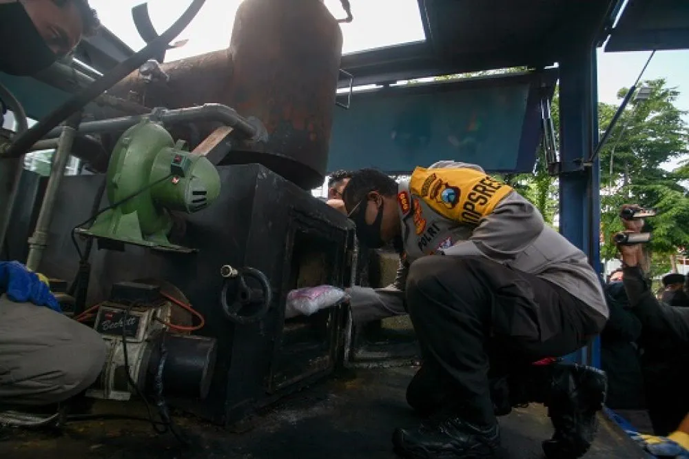 Barang Bukti Narkoba 145 M Dimusnahkan