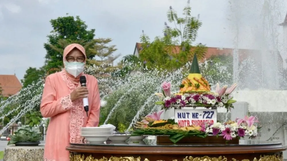 Hadiri Ultah Surabaya ke-727, Risma Ucapkan Salam Perpisahan