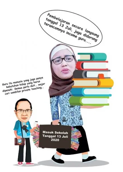 KBM Tatap Muka 13 Juli Disambut Hore!
