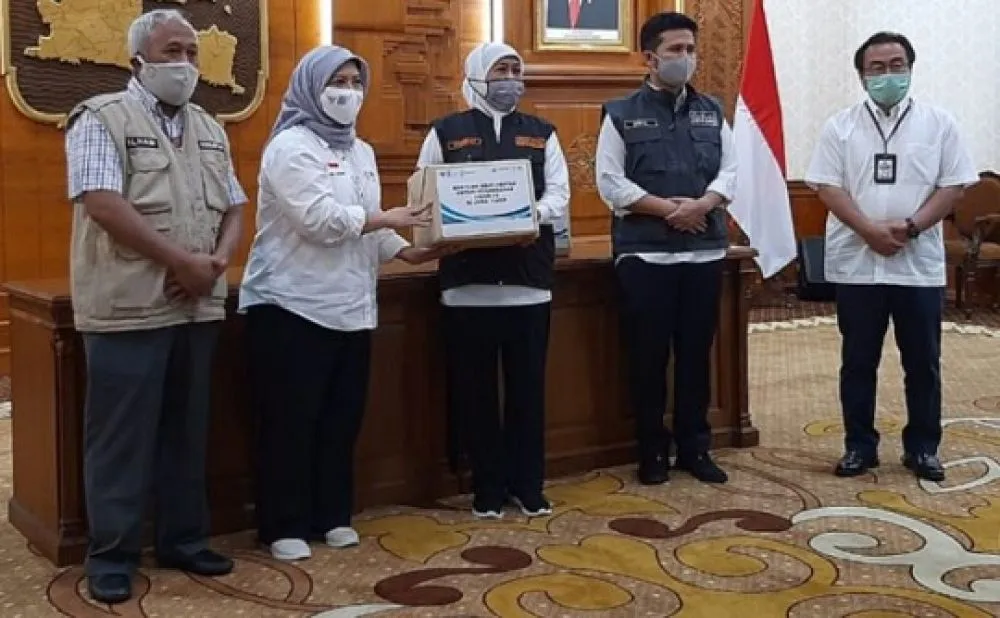 PIHC Sumbang 100 Ribu Tablet Antivirus ke Gugus Tugas Covid-19 Jatim