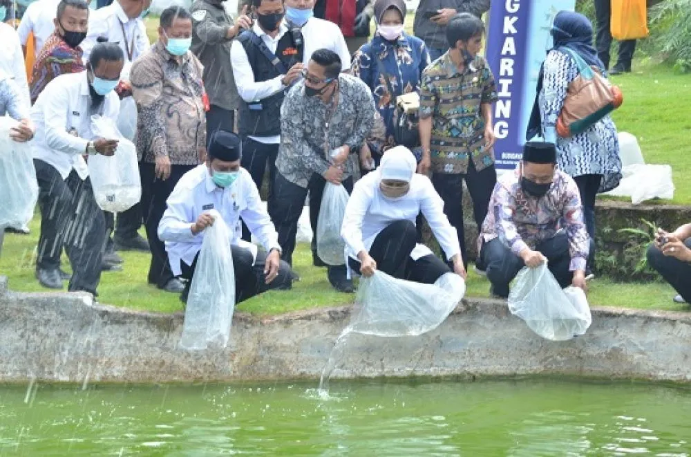 Gubernur Khofifah Gelar Puncak HAN Jatim di Wisata Alam Setigi