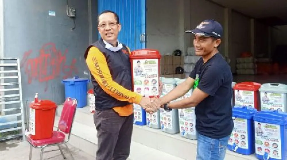 Setiajit Kampanyekan Protokoler Covid-19 dengan Bagikan 350 Ribu Masker
