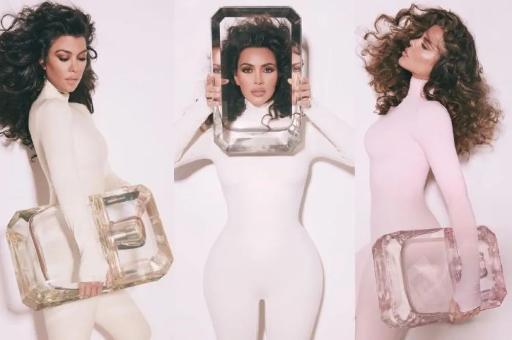 Kim Kardashian saat peluncuran produk parfum terbaru