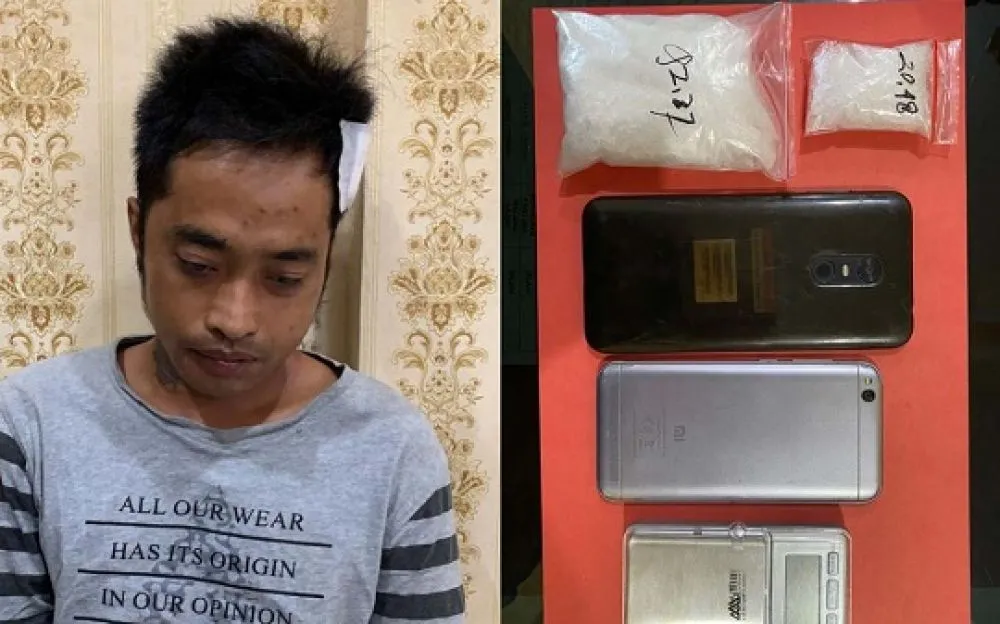 Mencoba Kabur, Kurir Sabu Tabrak Polisi