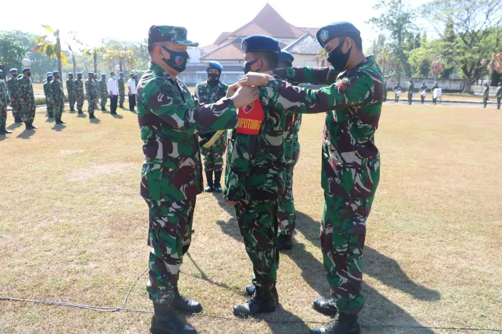 Tingkatkan Keamanan Jatim, Lanud Muljono Lantik Tiga Babinpotdirga