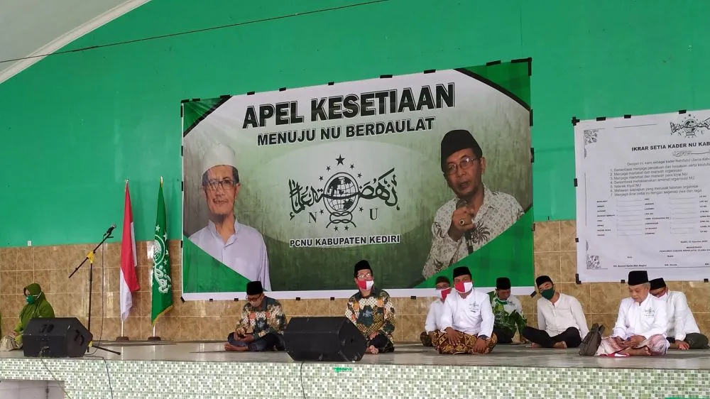 NU se Kabupaten Kediri Bacakan Ikrar Kesetiaan di Peringatan HUT RI ke-75