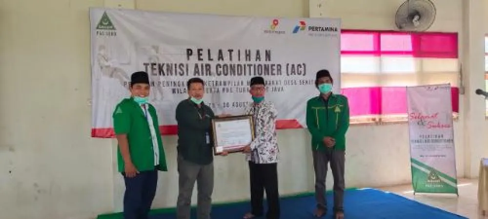 PHE TEJ Gelar Pelatihan Teknisi AC Bareng PAC Ansor Soko
