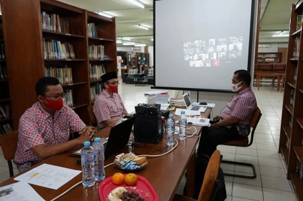 Perpustakaan Merah Putih Untag Surabaya Pertahakan Akreditasi A