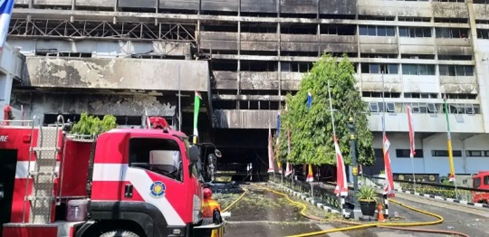 Polisi Usut Kebakaran Gedung Kejagung
