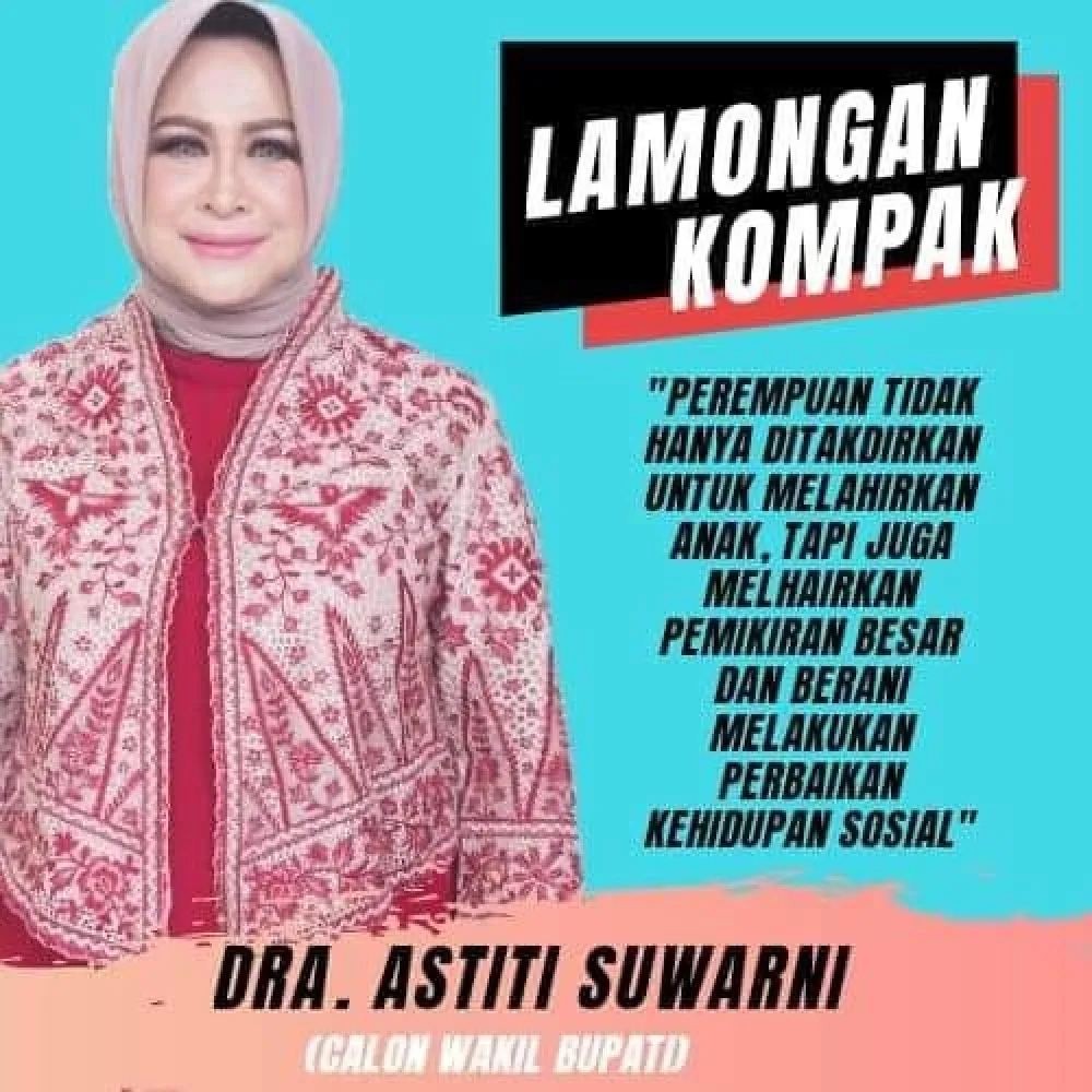 Astried, Istri Kadindik Jatim Maju Pilbub Lamongan