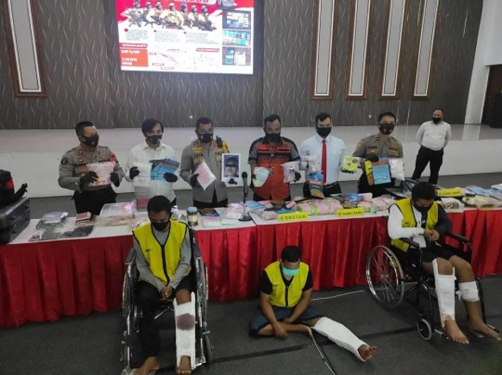 28,8 Kg Sabu dan 14,7 Ribu Ekstasi Diamankan dari Jaringan China
