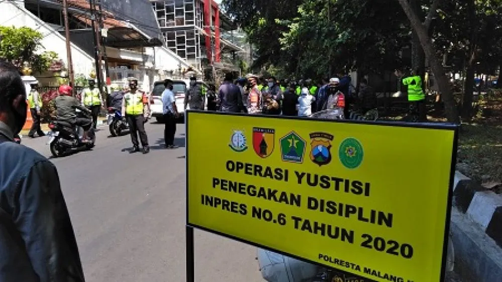 Warga Kota Malang Diklaim 75% Disiplin Gunakan Masker