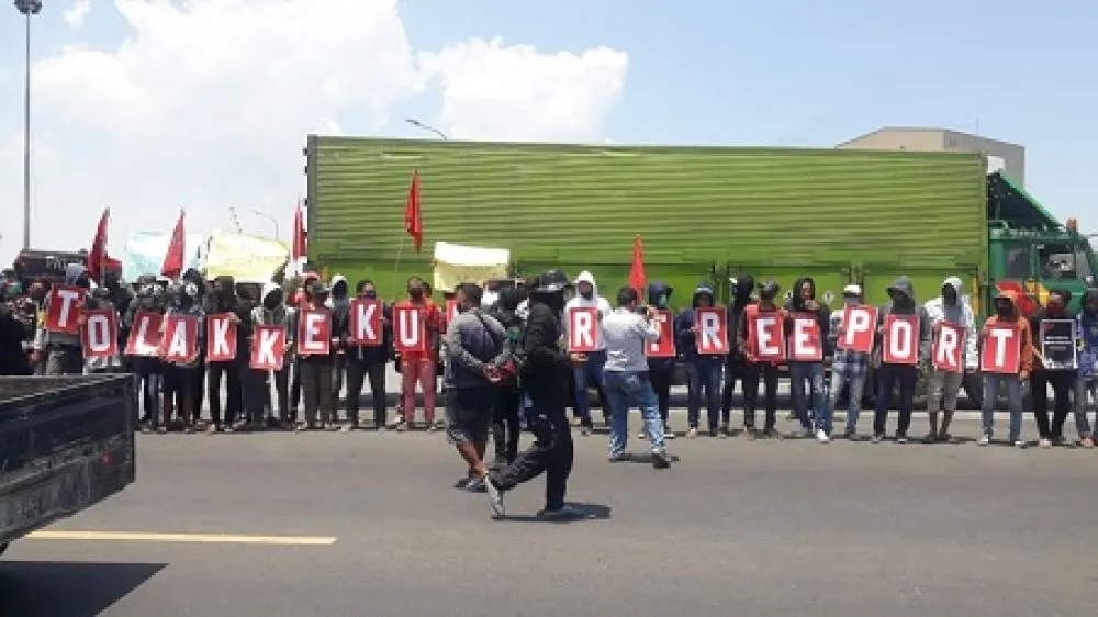 Lagi, Forkot Demo Tolak JIIPE Sebagai KEK