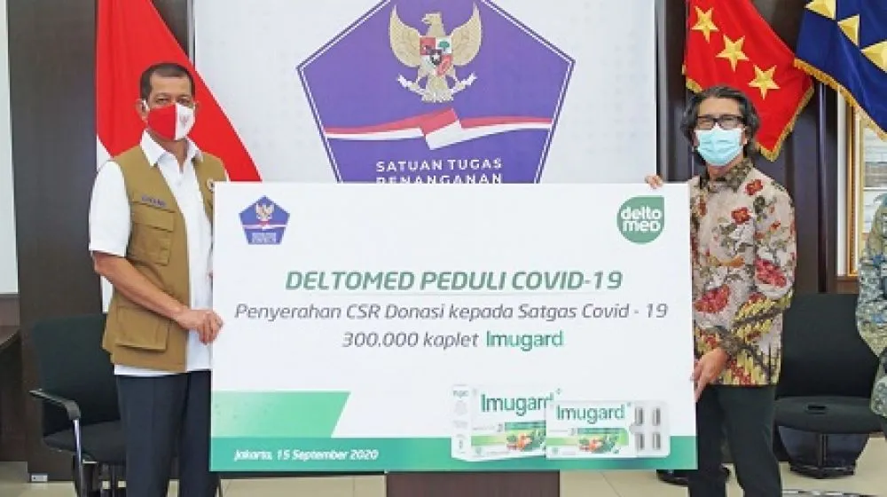 Deltomed Laboratories Donasikan 300.000 Kaplet Imugard Ke Satgas Covid-19
