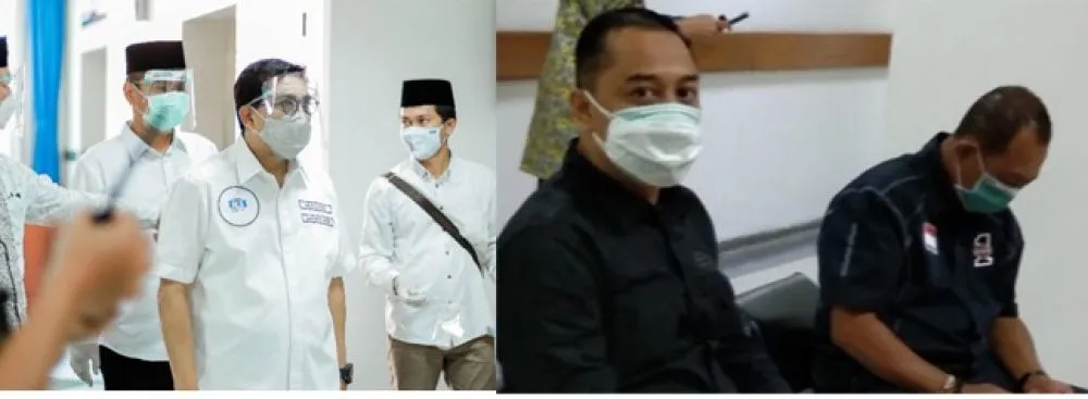Paslon Pilwali Surabaya Jalani Tes Swab