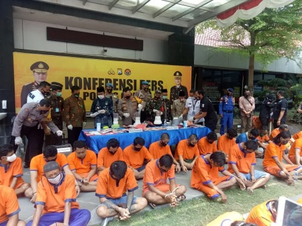 12 Hari, Polres Gresik Ringkus 54 Budak Narkoba