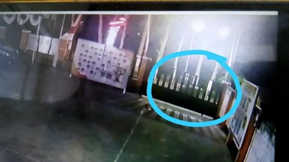 Terduga Peneror Benda Mistis Terekam CCTV
