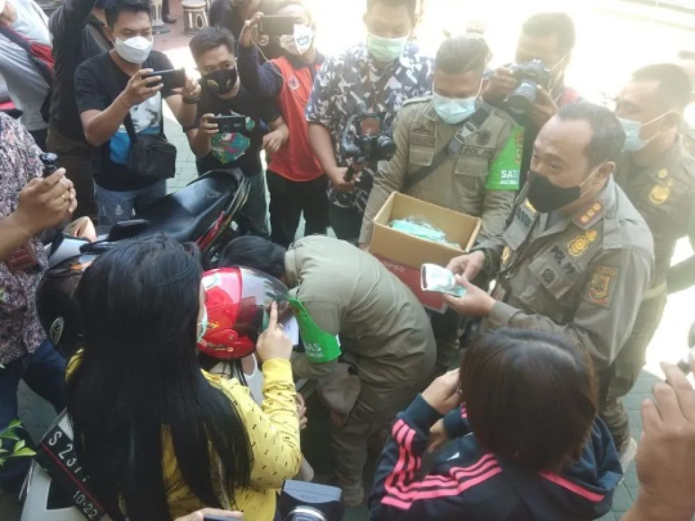 Sebulan Razia, Satpol Tangkap 634 Pelanggar Prokes