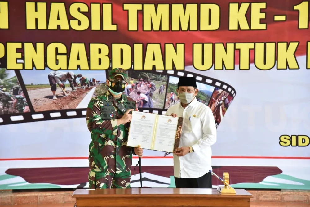 TMMD Sidoarjo Tuntaskan 7 Proyek Pembangunan