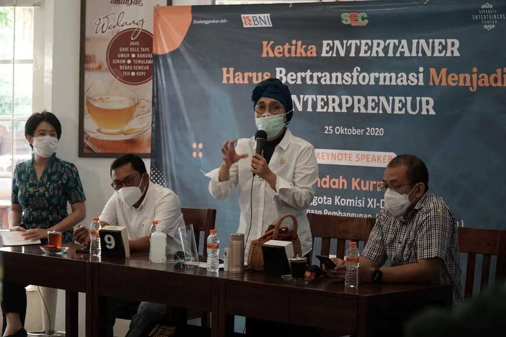 Indah Kurnia Ajak Pekerja Seni dan UMKM Harus Kembangkan Inovasi