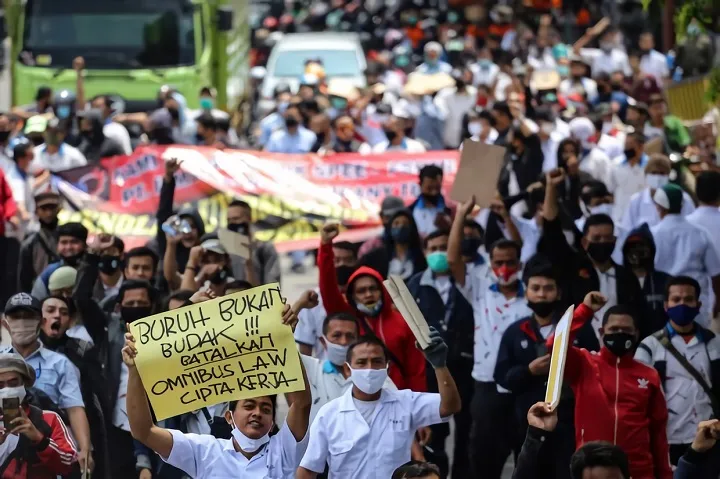 Buruh: UU Cipta Kerja tak Pro Rakyat