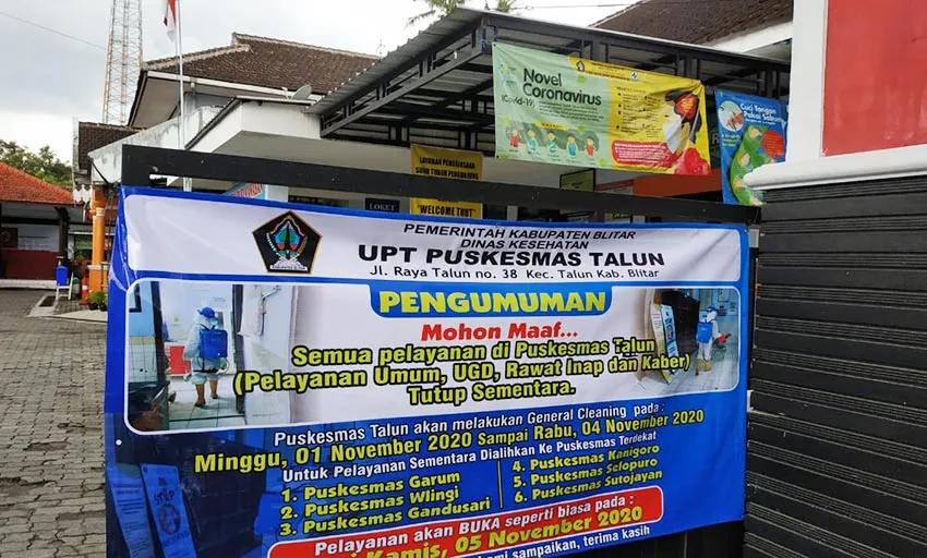 Pegawai Positif Covid, Puskesmas Talun Ditutup Sementara